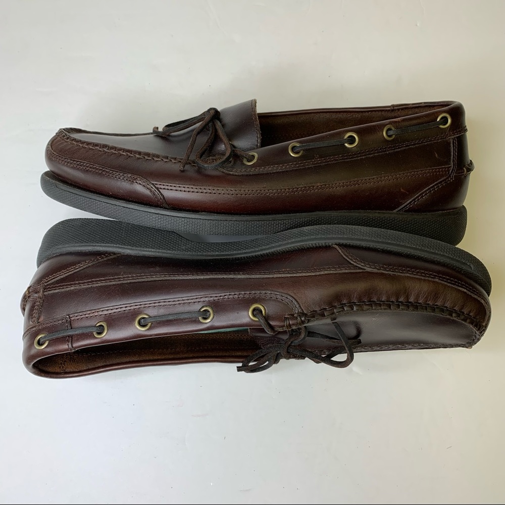 Men’s Bass Caddis Leather Boat Shoes - Picture 4 of 10